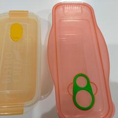 野菜、パスタを電子レンジで