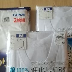 男性用下着 半袖丸首シャツ(2枚×2)半ズボン(2枚)M
