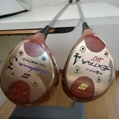 ホンマパーシモン＃３&4FWヴィンテージ　ゴルフクラブ （スイン...