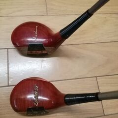 ホンマパーシモン＃３&4FWヴィンテージ　ゴルフクラブ （スイングの基礎つくりに）2本セットの画像
