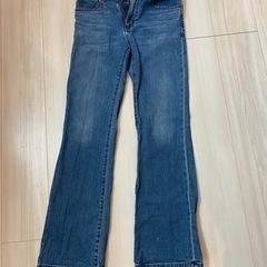 GU ミドルライズフレアジーンズ(丈標準73.0～77.0cm)...