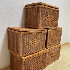【商談中】収納カゴ　5個セット　小サイズおまけ付♪