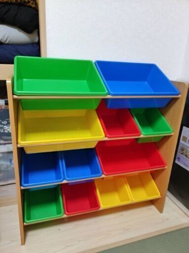 美品　子供おもちゃ収納ラック棚お片付けトイザらス