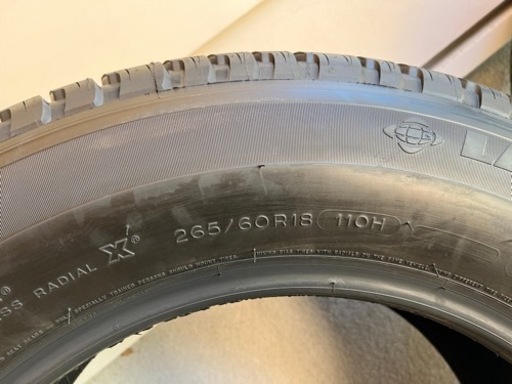 ランドクルーザープラド　新車外しタイヤ4本セット