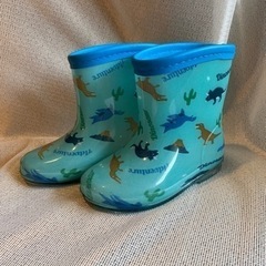 14cm 恐竜柄レインブーツ 【美品】