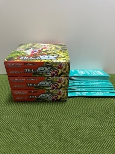 ポケモンカード　スカーレットex×3、プロモパック×9