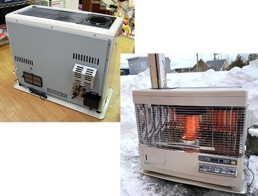 煙突式ストーブ 2007年製 サンポット UFH-772USC G 床暖房 煙突 暖房器具 石油ストーブ sunpot  燃焼確認済み