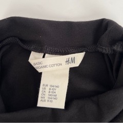 美品！H&M タートルネックコットンシャツ　140cmの画像