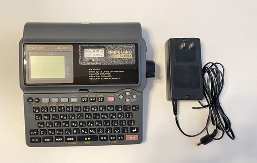 決まりました　CASIO漢字ラベルライターNAMELAND KL-8500
