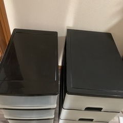 3段収納ケース2個セット　引き取りに来て頂ける方にの画像