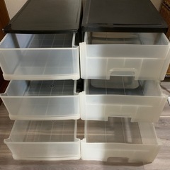 3段収納ケース2個セット　引き取りに来て頂ける方にの画像