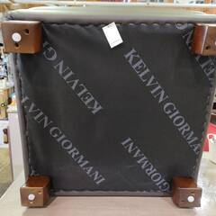 【高級家具】KELVIN　GIORMANI　総本革張りオットマン　スツール【期間限定値下げ中】の画像
