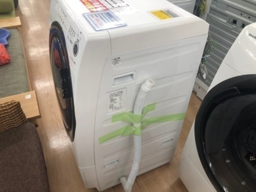SHARP ドラム式洗濯乾燥機 ES-S7F-WL 2021年製 クリーニング済 