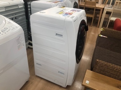 SHARP ドラム式洗濯乾燥機 ES-S7F-WL 2021年製 クリーニング済 