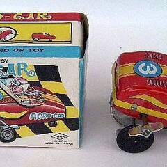 ブリキの玩具アクロカー★昭和30年代の吉屋製◆ＡＣＲＯ―ＣＡＲ★箱、本体共に保存状態良好・デッドストック◎の画像