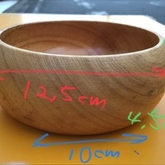 ならの木　漆器　楢自彫　木製食器　サラダボール　取り分け皿　セットの画像