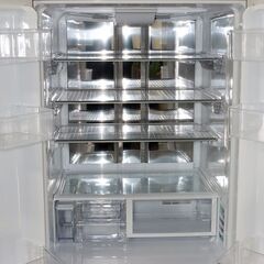 【在庫一掃セール】中古 冷蔵庫 6ドア 465L ファン式 訳あり特価 SHARP SJ-XF47A-T 観音開き 自動製氷 FA0111の画像