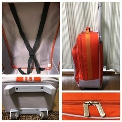 【値下げ】adidas キャリーケース　二輪　軽量　布製の画像
