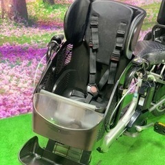 ❺ 4626子供乗せ電動自転車ブリヂストン3人乗り新品20インチ良好バッテリーの画像