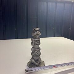 猿の置物 見ざる聞かざる言わざる？？鉄製の画像