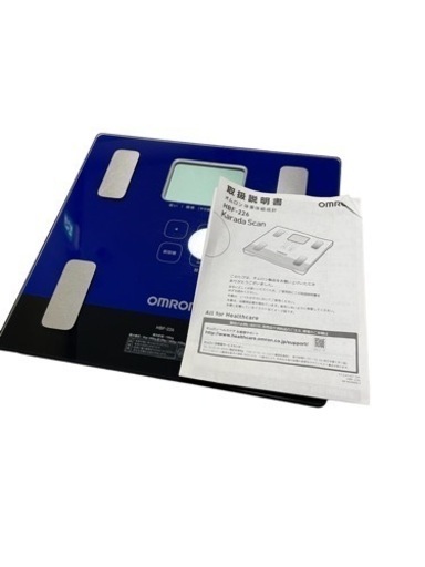 【美品】OMRON オムロン体重体組成計 カラダスキャン HBF-226DB ダークブルー