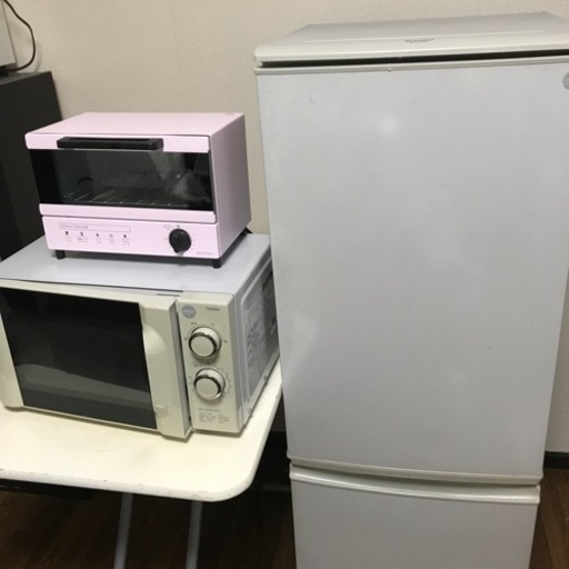 【２８日までに引き取り希望]冷蔵庫、電子レンジ、トースター、3点セット