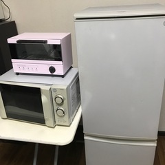 【２８日までに引き取り希望]冷蔵庫、電子レンジ、トースター、3点セット