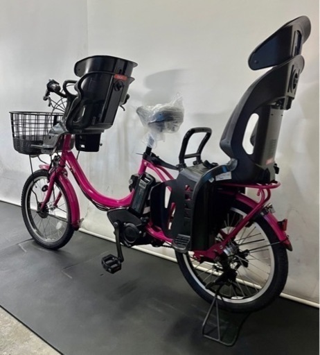 関東全域送料無料 業界最長保証付き 電動自転車 ヤマハ パスバビー 20インチ 3人乗り 8.7ah ピンク　子供乗せ
