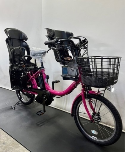 関東全域送料無料 業界最長保証付き 電動自転車 ヤマハ パスバビー 20インチ 3人乗り 8.7ah ピンク　子供乗せ