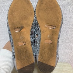 レース柄　パンプス　LLの画像