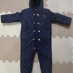 SALE！極寒でもぬくぬく！ポロラルフローレン ジャンプスーツ 80センチ 防寒着　美品！！の画像