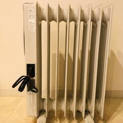 QB9274 ドウシシャ Pieria オイルラジエターヒーター REO-2 油入式 可変式 暖房器具 中古 リサイクルの画像