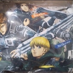 【新品】進撃の巨人 The Final Season 40×50cm クッション 集合Bの画像
