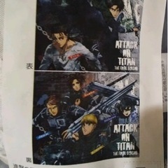 【新品】進撃の巨人 The Final Season 40×50cm クッション 集合Bの画像