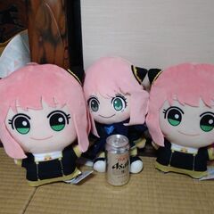 アーニャのぬいぐるみ（クレーンゲームの景品）、3体セット。条件により値引き。の画像