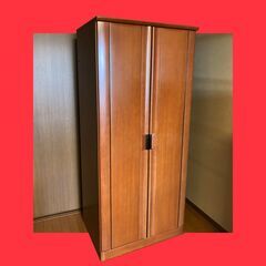 木製 洋服タンス　衣装タンス　ワードローブ　ハンガーラック クロ...