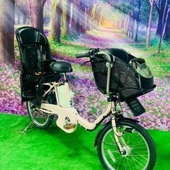 ❻ 4637子供乗せ電動自転車パナソニック3人乗り新品20インチ...