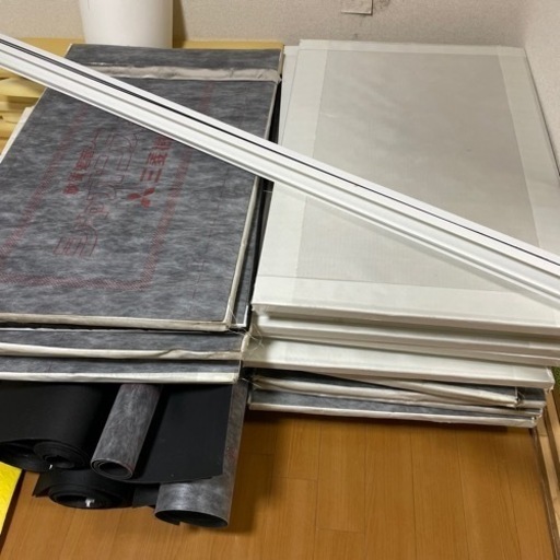 ※お譲り先決まりました※防音壁、ワンタッチ遮音パネル(ロックウールパネル)、遮音シート