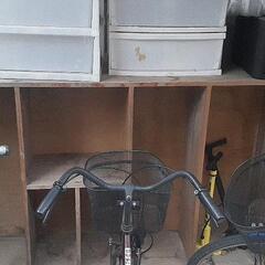 大きな木製の棚　譲りますの画像