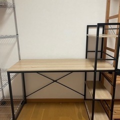 棚付きデスクの画像