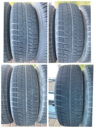 即渡可能　ハイエースブリヂストンスタッドレスホイール付　215/65R16 4本