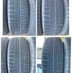 即渡可能　ハイエースブリヂストンスタッドレスホイール付　215/65R16 4本の画像