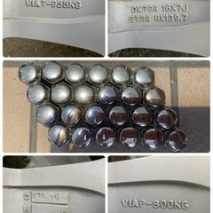 即渡可能　ハイエースブリヂストンスタッドレスホイール付　215/65R16 4本の画像