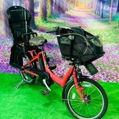 ❻ 4642子供乗せ電動自転車ブリヂストン3人乗り新品20インチ...