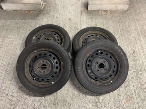 155/65r13 鉄チン タイヤホイールセット
