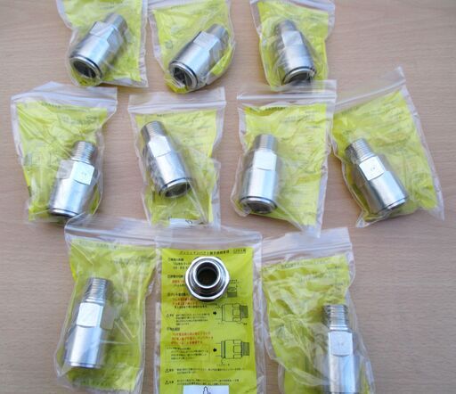 ☆日立金属 HITACHI プッシュインパクト継手接続要領 LIA 15A×22V VW LPガス用◆10個セット・ひょうたん印