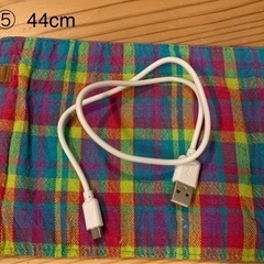 ⑤-⑧ USB TypeA ✖️ Micro USB typeB ケーブル2setの画像