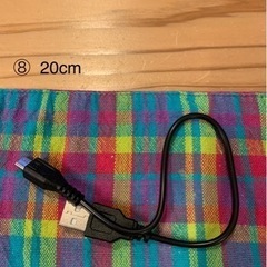⑤-⑧ USB TypeA ✖️ Micro USB typeB ケーブル2setの画像