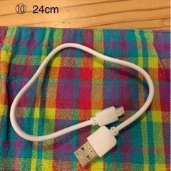 ⑨-⑫ USB TypeA ✖️ Micro USB typeB ケーブル2setの画像
