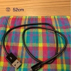 ⑨-⑫ USB TypeA ✖️ Micro USB typeB ケーブル2setの画像
